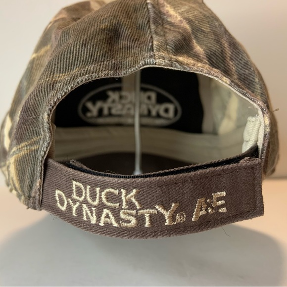 Vintage Duck Dynasty Hat 2013 Embroidered Adjustable Camo Brown Baseball Cap - Picture 5 of 8